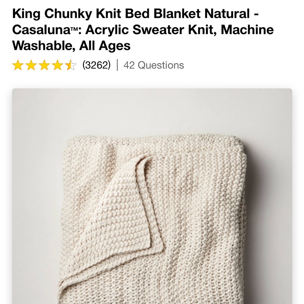 Casaluna knitted blanket